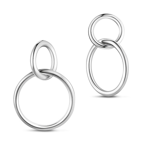 PandaHall SHEGRACE Rhodium Plated 925 Sterling Silver Stud Earrings, Ring, Platinum, 17.9mm Sterling Silver
PandaHall SHEGRACE Rhodium Plated 925 Sterling Silver Stud Earrings, Ring, Platinum, 17.9mm Sterling Silver