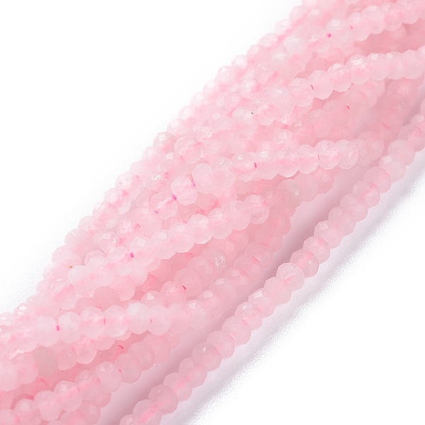 PandaHall Natural Rose Quartz Beads Strands, Flat Round, Faceted, 3x2mm, Hole: 0.6mm, about 191pcs/strand, 15.55inch(39.5cm) Rose Quartz...
PandaHall Natural Rose Quartz Beads Strands, Flat Round, Faceted, 3x2mm, Hole: 0.6mm, about 191pcs/strand, 15.55inch(39.5cm) Rose Quartz...