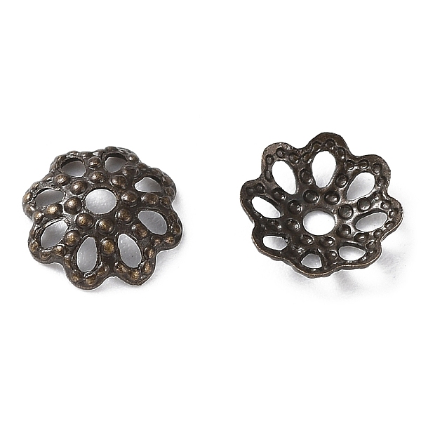 PandaHall Brass Bead Caps, Antique Bronze, 6x1.5mm, Hole: 0.8mm, about 380pcs/20g Brass
PandaHall Brass Bead Caps, Antique Bronze, 6x1.5mm, Hole: 0.8mm, about 380pcs/20g Brass