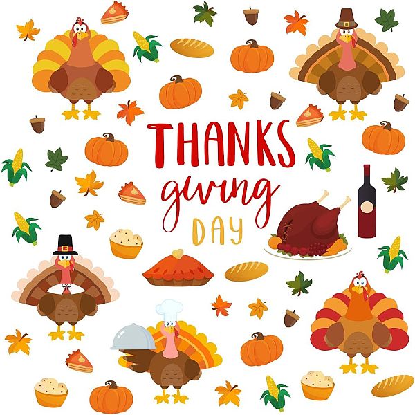 PandaHall PVC Wall Stickers, for Wall Decoration, Thanksgiving Day Themed Pattern, 300x1160mm Plastic Others
PandaHall PVC Wall Stickers, for Wall Decoration, Thanksgiving Day Themed Pattern, 300x1160mm Plastic Others