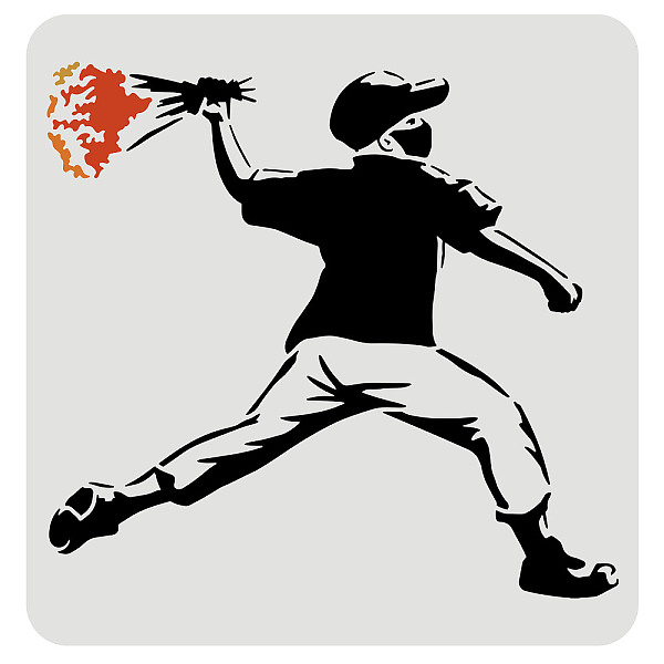 PandaHall FINGERINSPIRE Flower Thrower Banksy Stencil 30x30cm Flower Thrower by Banksy Stencil Plastic Graffiti Prints Stencil Reusable..., White
PandaHall FINGERINSPIRE Flower Thrower Banksy Stencil 30x30cm Flower Thrower by Banksy Stencil Plastic Graffiti Prints Stencil Reusable..., White