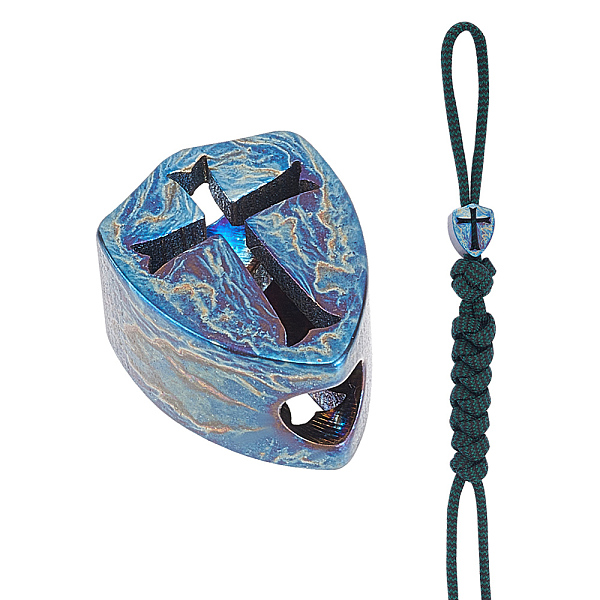 PandaHall Titanium Alloy Knife Beads for Lanyard Pendant, Large Hole Beads, Shield with Cross, 17x13.5x10mm, Hole: 10mm Alloy Others
PandaHall Titanium Alloy Knife Beads for Lanyard Pendant, Large Hole Beads, Shield with Cross, 17x13.5x10mm, Hole: 10mm Alloy Others