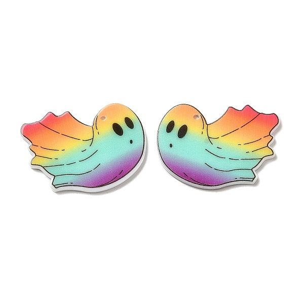 PandaHall Ghost Opaque Double-sided Printed Acrylic Pendants, for Halloween, Colorful, 25.5x35x2mm, Hole: 1.5mm Acrylic Ghost
PandaHall Ghost Opaque Double-sided Printed Acrylic Pendants, for Halloween, Colorful, 25.5x35x2mm, Hole: 1.5mm Acrylic Ghost