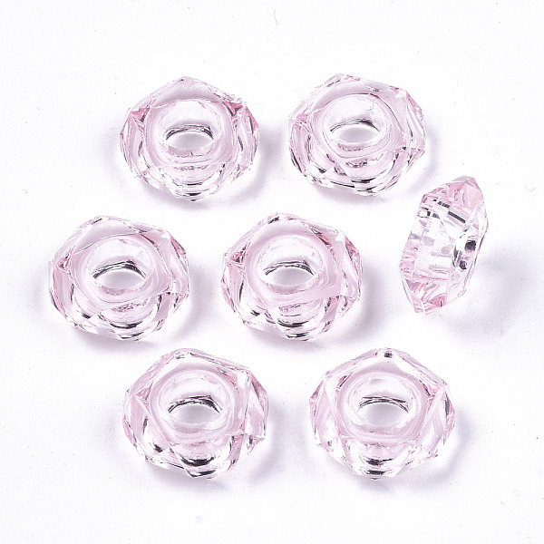 PandaHall Epoxy Resin European Beads, Large Hole Beads, Donut, Faceted, Pink, 13~14x5mm, Hole: 6mm Resin Donut Pink
PandaHall Epoxy Resin European Beads, Large Hole Beads, Donut, Faceted, Pink, 13~14x5mm, Hole: 6mm Resin Donut Pink
