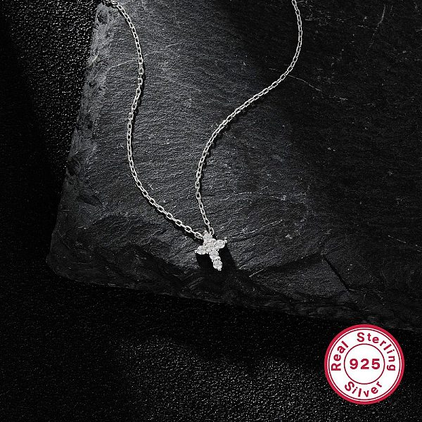PandaHall Cubic Zirconia Cross Pendant Necklacs for Women, Rhodium Plated 925 Sterling Silver Jewelry, Platinum, 13.39 inch(34cm) Cubic...
PandaHall Cubic Zirconia Cross Pendant Necklacs for Women, Rhodium Plated 925 Sterling Silver Jewelry, Platinum, 13.39 inch(34cm) Cubic...