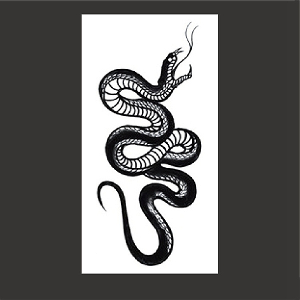 PandaHall Cool Black Mamba Snake Removable Temporary Water Proof Tattoos Paper Stickers, Black, 14x6.8cm Plastic Snake Black
PandaHall Cool Black Mamba Snake Removable Temporary Water Proof Tattoos Paper Stickers, Black, 14x6.8cm Plastic Snake Black