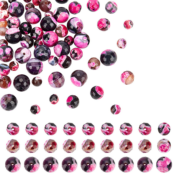 PandaHall arricraft 60 Pcs 3 Sizes Natural Fire Crackle Agate Beads, Round Stone Beads Faceted Loose Gemstone Beads Charms for DIY Crafts..., Pink
PandaHall arricraft 60 Pcs 3 Sizes Natural Fire Crackle Agate Beads, Round Stone Beads Faceted Loose Gemstone Beads Charms for DIY Crafts..., Pink