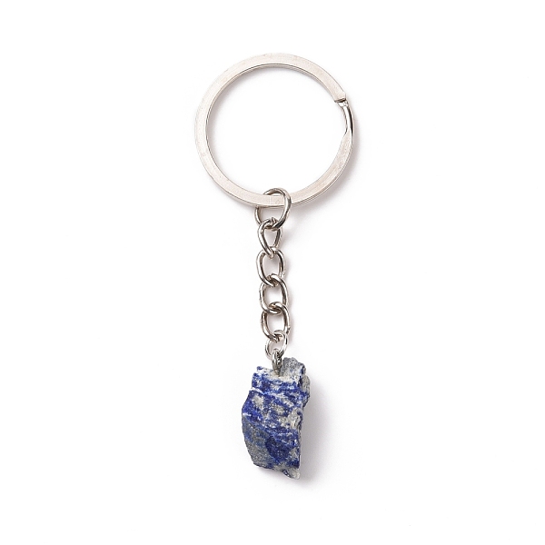 PandaHall Natural Lapis Lazuli Keychain, with 201 Stainless Steel Finding, 7.5~8cm Lapis Lazuli Nuggets
PandaHall Natural Lapis Lazuli Keychain, with 201 Stainless Steel Finding, 7.5~8cm Lapis Lazuli Nuggets
