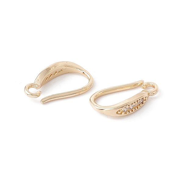 PandaHall Brass Micro Pave Clear Cubic Zirconia Ear Hooks, with Horizontal Loops, Cadmium Free & Lead Free, Golden, 14x9x3mm, Hole: 1.6mm...
PandaHall Brass Micro Pave Clear Cubic Zirconia Ear Hooks, with Horizontal Loops, Cadmium Free & Lead Free, Golden, 14x9x3mm, Hole: 1.6mm...