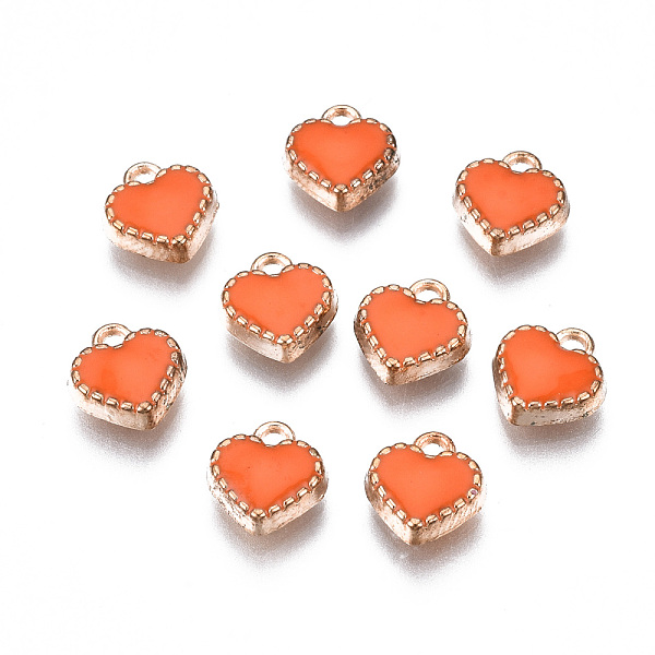 PandaHall Alloy Enamel Charms, Heart, Light Gold, Coral, 8x7.50x2.50mm, Hole: 1.5mm Alloy+Enamel Heart Red
PandaHall Alloy Enamel Charms, Heart, Light Gold, Coral, 8x7.50x2.50mm, Hole: 1.5mm Alloy+Enamel Heart Red