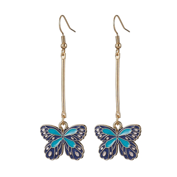 PandaHall Alloy Enamel Butterfly Dangle Earrings, Marine Blue, 67x22mm Alloy Butterfly
PandaHall Alloy Enamel Butterfly Dangle Earrings, Marine Blue, 67x22mm Alloy Butterfly