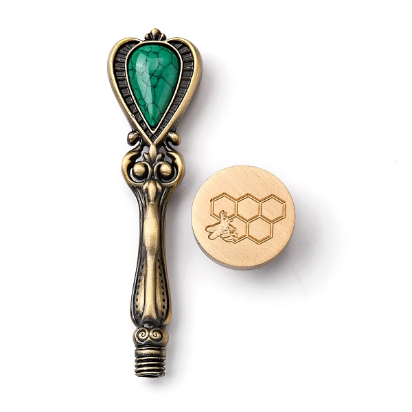 PandaHall DIY Scrapbook, Brass Wax Seal Stamp, with Alloy Handles, for DIY Scrapbooking, Bees Pattern, Stamp: 25mm, Handle: 88.5x24.5x14mm...
PandaHall DIY Scrapbook, Brass Wax Seal Stamp, with Alloy Handles, for DIY Scrapbooking, Bees Pattern, Stamp: 25mm, Handle: 88.5x24.5x14mm...