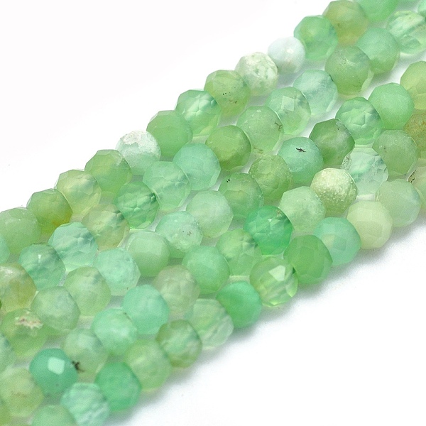 PandaHall Natural Chrysoprase Beads Strands, Rondelle, Faceted, 3x2mm, Hole: 0.5mm, about 194~195pcs/strand, 15.7 inch(40cm) Chrysoprase...
PandaHall Natural Chrysoprase Beads Strands, Rondelle, Faceted, 3x2mm, Hole: 0.5mm, about 194~195pcs/strand, 15.7 inch(40cm) Chrysoprase...