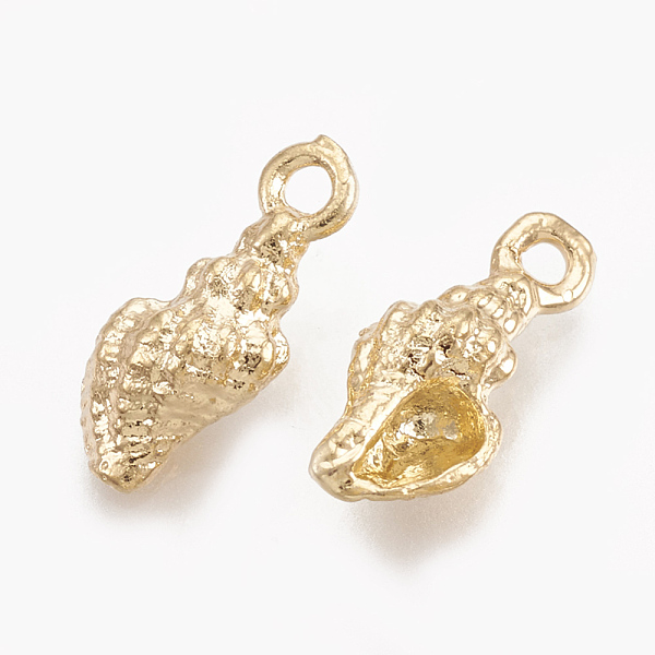 PandaHall Brass Charms, Real 18K Gold Plated, Spiral Shell, 11.5x5x3.5mm, Hole: 1mm Brass Others
PandaHall Brass Charms, Real 18K Gold Plated, Spiral Shell, 11.5x5x3.5mm, Hole: 1mm Brass Others