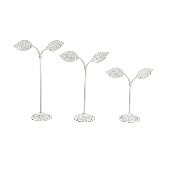 PandaHall 3 Sizes Bean Sprout Leaves Iron Earring Displays, Jewelry Display Rack, White, 8.4~8.6x3.45~3.5x8.8~14cm, Hole: 2.3mm Iron Leaf...
PandaHall 3 Sizes Bean Sprout Leaves Iron Earring Displays, Jewelry Display Rack, White, 8.4~8.6x3.45~3.5x8.8~14cm, Hole: 2.3mm Iron Leaf...