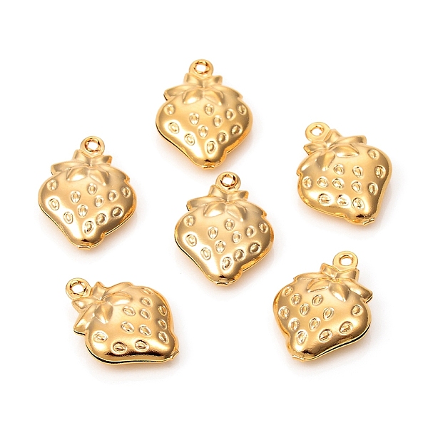 PandaHall 304 Stainless Steel Charms, Strawberry, Golden, 15x11x4mm, Hole: 1.2mm 304 Stainless Steel Fruit
PandaHall 304 Stainless Steel Charms, Strawberry, Golden, 15x11x4mm, Hole: 1.2mm 304 Stainless Steel Fruit