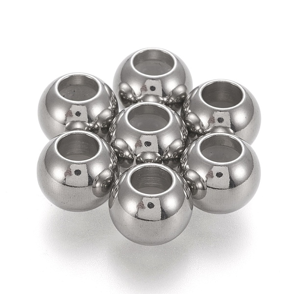 PandaHall 202 Stainless Steel Beads, with Rubber Inside, Slider Beads, Stopper Beads, Stainless Steel Color, 7.8x6.2mm, Hole: 3.5mm...
PandaHall 202 Stainless Steel Beads, with Rubber Inside, Slider Beads, Stopper Beads, Stainless Steel Color, 7.8x6.2mm, Hole: 3.5mm...
