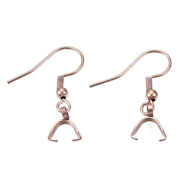 PandaHall Ion Plating(IP) 304 Stainless Steel Hooks, Ear Wire, with Ice Pick Pinch Bails, Rose Gold, 27x20mm, 21 Gauge, Pin: 0.7mm 304...
PandaHall Ion Plating(IP) 304 Stainless Steel Hooks, Ear Wire, with Ice Pick Pinch Bails, Rose Gold, 27x20mm, 21 Gauge, Pin: 0.7mm 304...