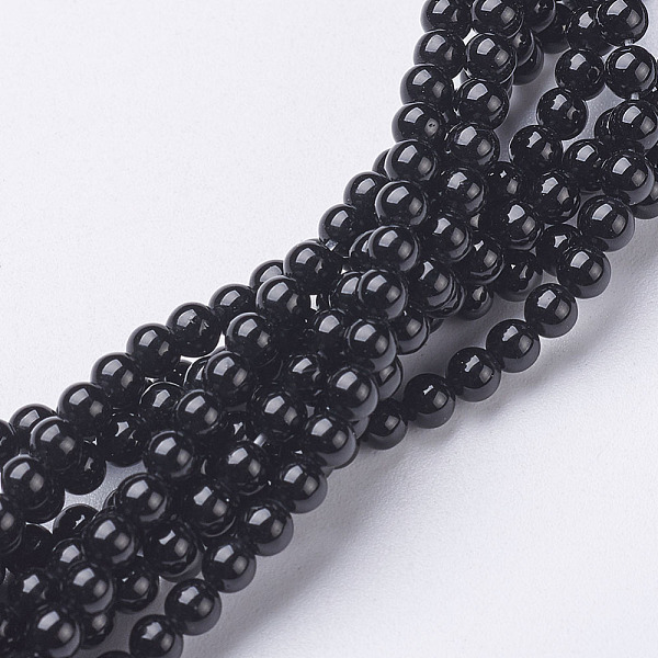 PandaHall Natural Black Onyx Round Beads Strands, Grade A, Dyed, 3mm, Hole: 0.5mm, about 118pcs/strand, 15 inch Black Onyx Round Black
PandaHall Natural Black Onyx Round Beads Strands, Grade A, Dyed, 3mm, Hole: 0.5mm, about 118pcs/strand, 15 inch Black Onyx Round Black
