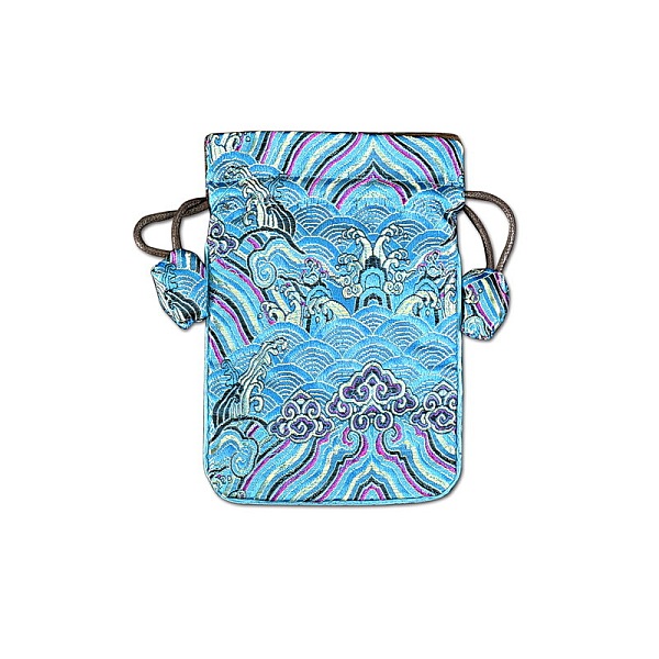 PandaHall Chinese Style Cloth Landscape Print Bags, Drawstring Pouches for Jewelry Storage, Rectangle, Light Sky Blue, 15x10cm Cloth...
PandaHall Chinese Style Cloth Landscape Print Bags, Drawstring Pouches for Jewelry Storage, Rectangle, Light Sky Blue, 15x10cm Cloth...