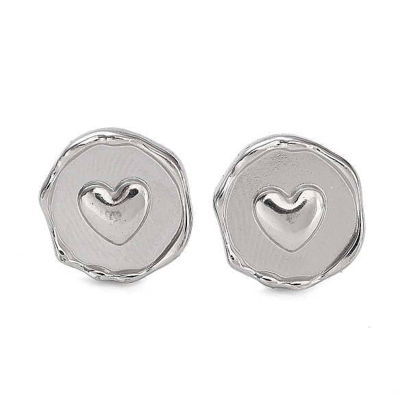 PandaHall Ion Plating(IP) 304 Stainless Steel Flat Round with Heart Ear Studs for Women, Stainless Steel Color, 13x12.5mm 304 Stainless...
PandaHall Ion Plating(IP) 304 Stainless Steel Flat Round with Heart Ear Studs for Women, Stainless Steel Color, 13x12.5mm 304 Stainless...