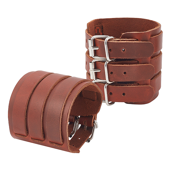 PandaHall Adjustable Cowhide Cuff Cord Bracelet, Wrist Guard Gauntlet Wristband with Alloy Buckles, Saddle Brown, 10-3/4 inch(27.4cm)...
PandaHall Adjustable Cowhide Cuff Cord Bracelet, Wrist Guard Gauntlet Wristband with Alloy Buckles, Saddle Brown, 10-3/4 inch(27.4cm)...