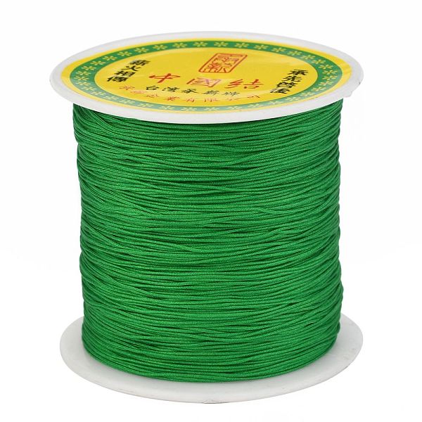 PandaHall Braided Nylon Thread, Chinese Knotting Cord Beading Cord for Beading Jewelry Making, Green, 0.5mm, about 150yards/roll Nylon Green
PandaHall Braided Nylon Thread, Chinese Knotting Cord Beading Cord for Beading Jewelry Making, Green, 0.5mm, about 150yards/roll Nylon Green