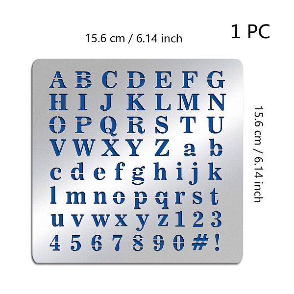 PandaHall BENECREAT Matte Metal Letters Stencils, A to Z Alphabet & Number & Symbol Stencil Template for Painting, Wood Burning, Leather...
PandaHall BENECREAT Matte Metal Letters Stencils, A to Z Alphabet & Number & Symbol Stencil Template for Painting, Wood Burning, Leather...