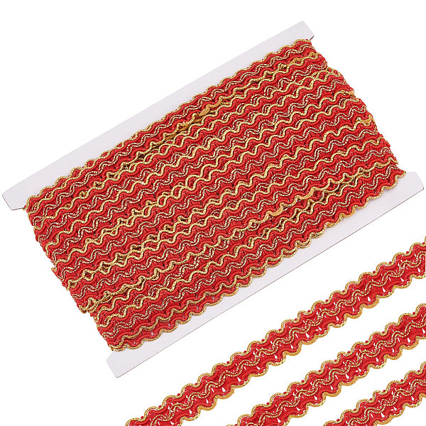 PandaHall FINGERINSPIRE 13.1 Yards Red Gimp Braid Trim 5/8 inch Wide Polyester Metallic Braid Edge Woven Braid Fabric Trim Woven S Wave Lace...
PandaHall FINGERINSPIRE 13.1 Yards Red Gimp Braid Trim 5/8 inch Wide Polyester Metallic Braid Edge Woven Braid Fabric Trim Woven S Wave Lace...