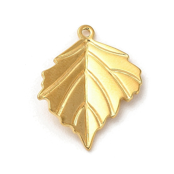PandaHall 304 Stainless Steel Pendants, Leaf Charm, Golden, 23x17.5x3mm, Hole: 1.2mm 304 Stainless Steel Leaf
PandaHall 304 Stainless Steel Pendants, Leaf Charm, Golden, 23x17.5x3mm, Hole: 1.2mm 304 Stainless Steel Leaf