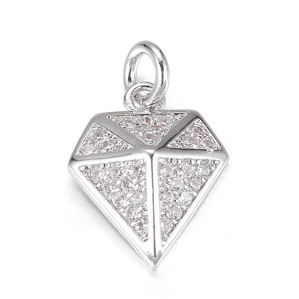 PandaHall Brass Micro Pave Cubic Zirconia Charms, Diamond, Platinum, 14.5x12x4mm, Hole: 3mm Brass+Cubic Zirconia Diamond
PandaHall Brass Micro Pave Cubic Zirconia Charms, Diamond, Platinum, 14.5x12x4mm, Hole: 3mm Brass+Cubic Zirconia Diamond