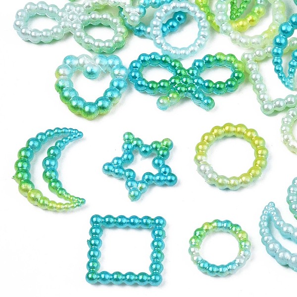 PandaHall Spray Paint ABS Plastic Cabochons, Star & Square & Ring & Heart & Bowknot, Light Khaki, 10~15x10~18.5x2~3mm ABS Plastic Mixed...
PandaHall Spray Paint ABS Plastic Cabochons, Star & Square & Ring & Heart & Bowknot, Light Khaki, 10~15x10~18.5x2~3mm ABS Plastic Mixed...