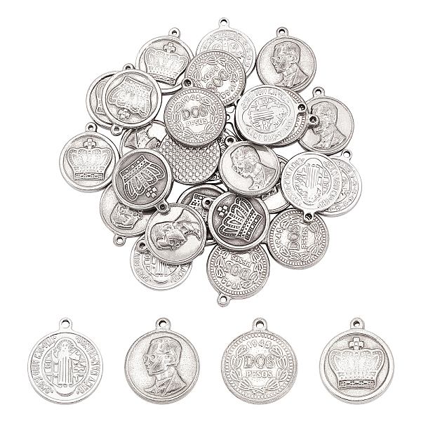 PandaHall Unicraftale 40Pcs 4 Style 201 Stainless Steel Pendants, Flat Round, Stainless Steel Color, 10pcs/style 201 Stainless Steel Flat...
PandaHall Unicraftale 40Pcs 4 Style 201 Stainless Steel Pendants, Flat Round, Stainless Steel Color, 10pcs/style 201 Stainless Steel Flat...