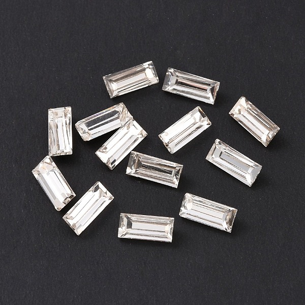 PandaHall Glass Rhinestone Cabochons, Pointed Back & Silver Back Plated, Rectangle, Crystal, 7x3x2mm Glass Rhinestone Rectangle Clear
PandaHall Glass Rhinestone Cabochons, Pointed Back & Silver Back Plated, Rectangle, Crystal, 7x3x2mm Glass Rhinestone Rectangle Clear