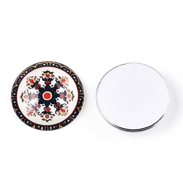 PandaHall Glass Cabochons, Half Round with Kaleidoscope Pattern, Colorful, 25x7.5mm Glass Half Round Multicolor
PandaHall Glass Cabochons, Half Round with Kaleidoscope Pattern, Colorful, 25x7.5mm Glass Half Round Multicolor