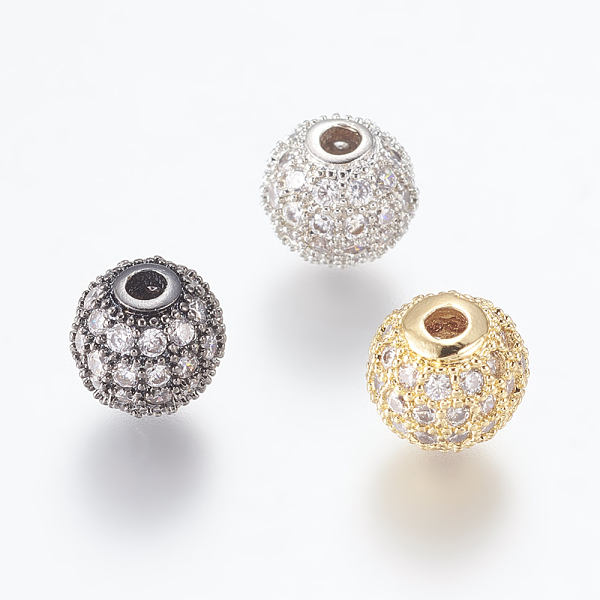 PandaHall Brass Micro Pave Cubic Zirconia Beads, Round, Clear, 8mm, Hole: 1.5mm Brass+Cubic Zirconia Round Clear
PandaHall Brass Micro Pave Cubic Zirconia Beads, Round, Clear, 8mm, Hole: 1.5mm Brass+Cubic Zirconia Round Clear