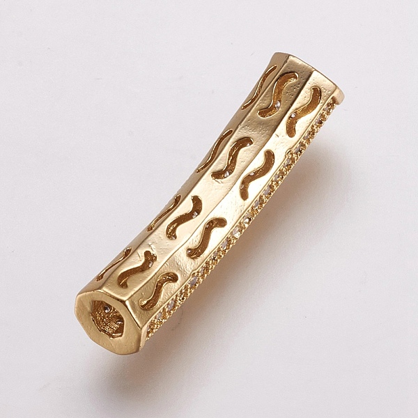 PandaHall Brass Micro Pave Cubic Zirconia Tube Beads, Tube, Clear, Golden, 26.5x5mm, Hole: 2.5x3mm Brass+Cubic Zirconia Tube Clear
PandaHall Brass Micro Pave Cubic Zirconia Tube Beads, Tube, Clear, Golden, 26.5x5mm, Hole: 2.5x3mm Brass+Cubic Zirconia Tube Clear