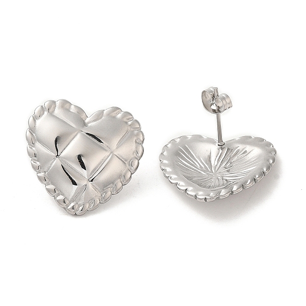 PandaHall 304 Stainless Steel Studs Earrings, Jewely for Women, Heart, Stainless Steel Color, 21x22mm 304 Stainless Steel Heart
PandaHall 304 Stainless Steel Studs Earrings, Jewely for Women, Heart, Stainless Steel Color, 21x22mm 304 Stainless Steel Heart
