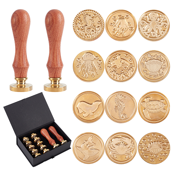 PandaHall CRASPIRE DIY Scrapbook Crafts, Including Pear Wood Handle, Brass Wax Seal Stamp Heads, Golden, 25x14mm, 14pcs/box Brass
PandaHall CRASPIRE DIY Scrapbook Crafts, Including Pear Wood Handle, Brass Wax Seal Stamp Heads, Golden, 25x14mm, 14pcs/box Brass