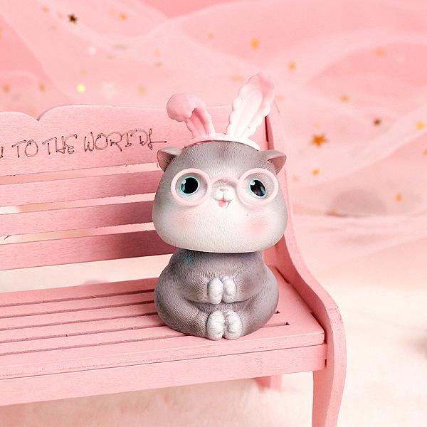 PandaHall Cute Resin Glasses Cat Figurine Display Decorations, Simulation Animal, for Car Home Office, Silver, 54.5x46x88mm Resin Cat Shape...
PandaHall Cute Resin Glasses Cat Figurine Display Decorations, Simulation Animal, for Car Home Office, Silver, 54.5x46x88mm Resin Cat Shape...