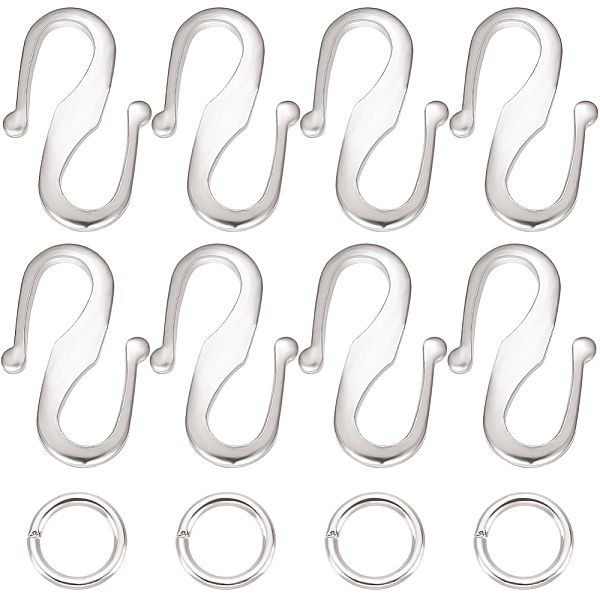 PandaHall Beebeecraft 50Pcs Brass S Hook Clasps, with 100Pcs Jump Rings, Long-Lasting Plated, 925 Sterling Silver Plated, 12x7.5x1mm Brass
PandaHall Beebeecraft 50Pcs Brass S Hook Clasps, with 100Pcs Jump Rings, Long-Lasting Plated, 925 Sterling Silver Plated, 12x7.5x1mm Brass