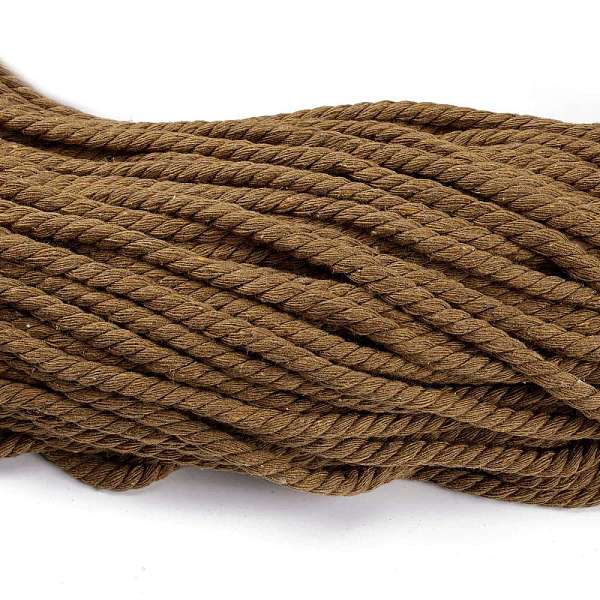 PandaHall Cotton Thread Cords, 3-Ply, For Jewelry Making, Coffee, 5~5.8mm, 109.4 yard(100m)/bundle Cotton Brown
PandaHall Cotton Thread Cords, 3-Ply, For Jewelry Making, Coffee, 5~5.8mm, 109.4 yard(100m)/bundle Cotton Brown