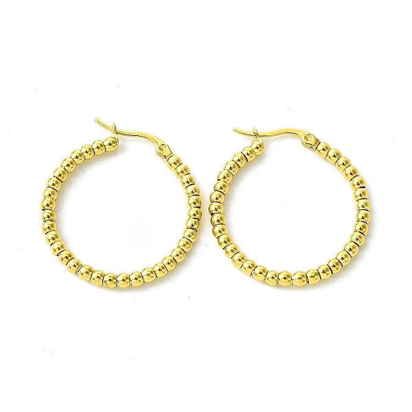 PandaHall 304 Stainless Steel Hoop Earrings for Women, Ring, Real 18K Gold Plated, 31x30x3mm 304 Stainless Steel Ring
PandaHall 304 Stainless Steel Hoop Earrings for Women, Ring, Real 18K Gold Plated, 31x30x3mm 304 Stainless Steel Ring