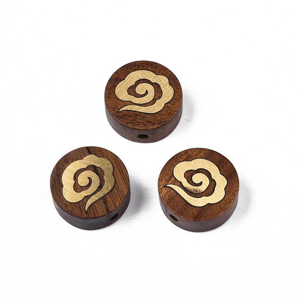 PandaHall Natural Rosewood Undyed Beads, with Cloud-Shaped Raw(Unplated) Brass Slices, Flat Round, Saddle Brown, 15x6mm, Hole: 1.8mm...
PandaHall Natural Rosewood Undyed Beads, with Cloud-Shaped Raw(Unplated) Brass Slices, Flat Round, Saddle Brown, 15x6mm, Hole: 1.8mm...