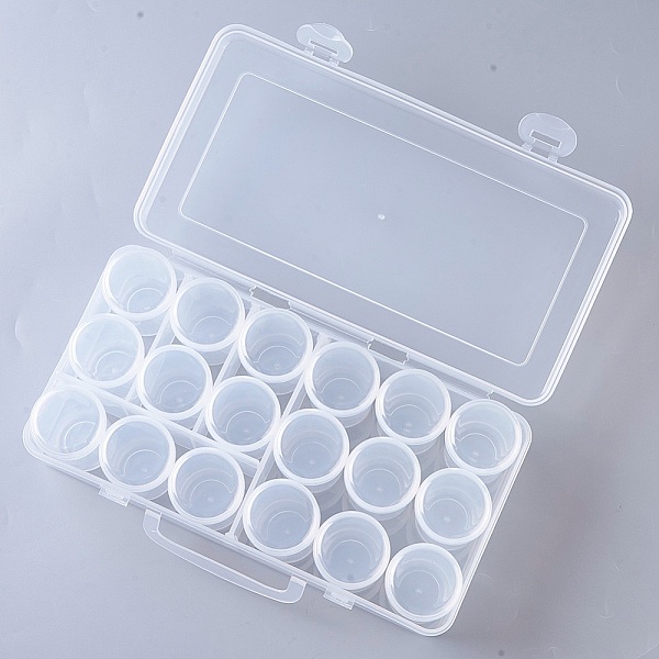 PandaHall Plastic Bead Storage Containers, Removable, 18 Compartments, Rectangle, Clear, 26x13x6.25cm, 18 compartments/box Plastic Rectangle...
PandaHall Plastic Bead Storage Containers, Removable, 18 Compartments, Rectangle, Clear, 26x13x6.25cm, 18 compartments/box Plastic Rectangle...