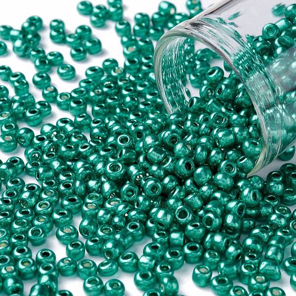 PandaHall 8/0 Glass Seed Beads, Metallic Colours Style, Round, Dark Turquoise, 8/0, 3mm, Hole: 1mm, about 10000pcs/pound Glass
PandaHall 8/0 Glass Seed Beads, Metallic Colours Style, Round, Dark Turquoise, 8/0, 3mm, Hole: 1mm, about 10000pcs/pound Glass
