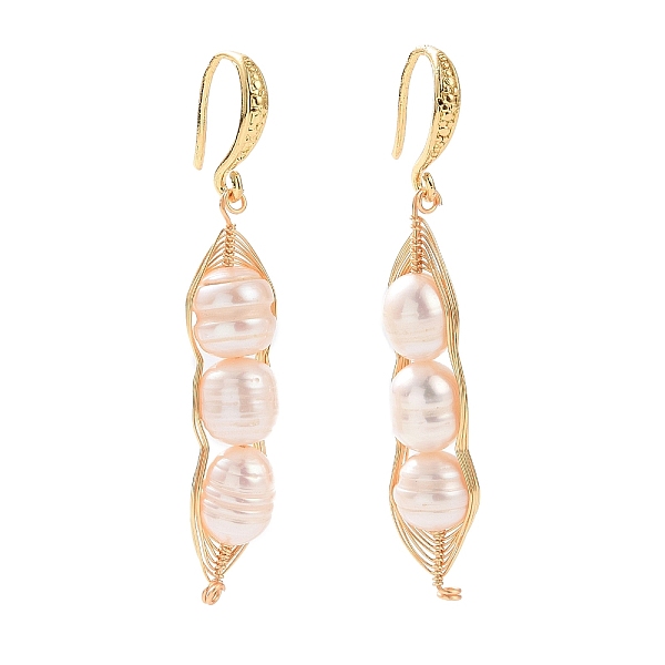 PandaHall Natural Freshwater Pearl Dangle Earrings, with Brass Earring Hooks and Copper Wire, Real 18K Gold Plated, 50~55mm, Pin: 0.7mm..., White
PandaHall Natural Freshwater Pearl Dangle Earrings, with Brass Earring Hooks and Copper Wire, Real 18K Gold Plated, 50~55mm, Pin: 0.7mm..., White