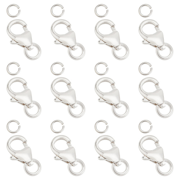 PandaHall 24pcs 925 Sterling Silver Lobster Clasps with Jump Rings 3 Sizes Chain Lobster Claw Clasp Connector Jewellery Clasp for DIY Crafts...
PandaHall 24pcs 925 Sterling Silver Lobster Clasps with Jump Rings 3 Sizes Chain Lobster Claw Clasp Connector Jewellery Clasp for DIY Crafts...