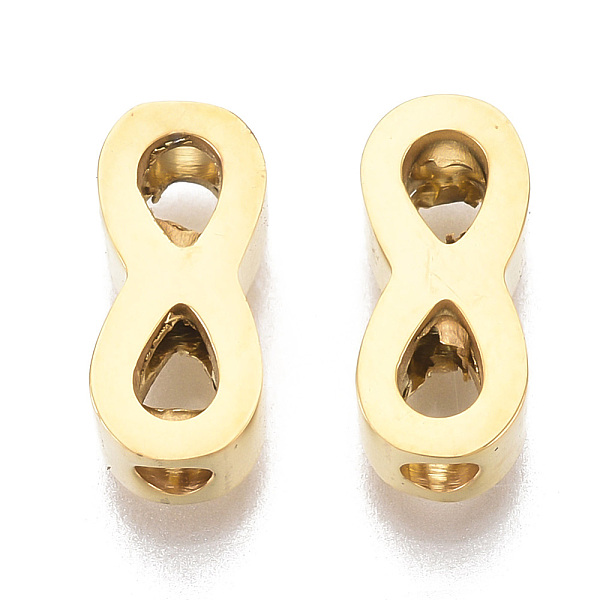 PandaHall 304 Stainless Steel Beads, Infinity, Golden, 10x4.5x3mm, Hole: 2mm 304 Stainless Steel Infinity
PandaHall 304 Stainless Steel Beads, Infinity, Golden, 10x4.5x3mm, Hole: 2mm 304 Stainless Steel Infinity