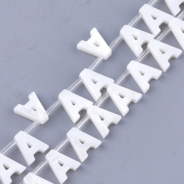 PandaHall Freshwater Shell Beads, Top Drilled Beads, Letter.A, 10x9x3mm, Hole: 0.8mm Freshwater Shell Letter
PandaHall Freshwater Shell Beads, Top Drilled Beads, Letter.A, 10x9x3mm, Hole: 0.8mm Freshwater Shell Letter